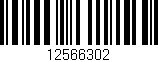 Código de barras (EAN, GTIN, SKU, ISBN): '12566302'