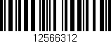 Código de barras (EAN, GTIN, SKU, ISBN): '12566312'
