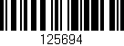Código de barras (EAN, GTIN, SKU, ISBN): '125694'