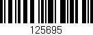Código de barras (EAN, GTIN, SKU, ISBN): '125695'