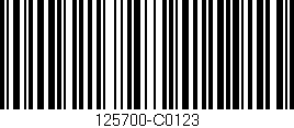 Código de barras (EAN, GTIN, SKU, ISBN): '125700-C0123'
