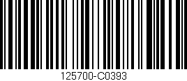 Código de barras (EAN, GTIN, SKU, ISBN): '125700-C0393'