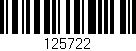 Código de barras (EAN, GTIN, SKU, ISBN): '125722'