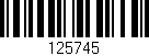 Código de barras (EAN, GTIN, SKU, ISBN): '125745'