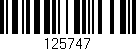 Código de barras (EAN, GTIN, SKU, ISBN): '125747'