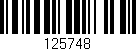 Código de barras (EAN, GTIN, SKU, ISBN): '125748'