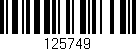 Código de barras (EAN, GTIN, SKU, ISBN): '125749'