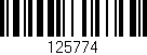Código de barras (EAN, GTIN, SKU, ISBN): '125774'