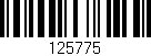 Código de barras (EAN, GTIN, SKU, ISBN): '125775'