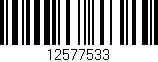 Código de barras (EAN, GTIN, SKU, ISBN): '12577533'