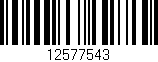 Código de barras (EAN, GTIN, SKU, ISBN): '12577543'