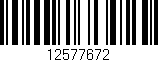 Código de barras (EAN, GTIN, SKU, ISBN): '12577672'