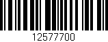 Código de barras (EAN, GTIN, SKU, ISBN): '12577700'