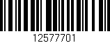 Código de barras (EAN, GTIN, SKU, ISBN): '12577701'