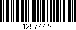 Código de barras (EAN, GTIN, SKU, ISBN): '12577726'