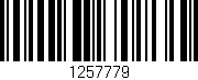 Código de barras (EAN, GTIN, SKU, ISBN): '1257779'