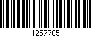Código de barras (EAN, GTIN, SKU, ISBN): '1257785'