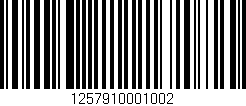 Código de barras (EAN, GTIN, SKU, ISBN): '1257910001002'