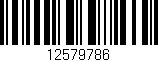 Código de barras (EAN, GTIN, SKU, ISBN): '12579786'