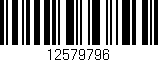 Código de barras (EAN, GTIN, SKU, ISBN): '12579796'