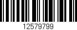 Código de barras (EAN, GTIN, SKU, ISBN): '12579799'