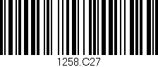 Código de barras (EAN, GTIN, SKU, ISBN): '1258.C27'