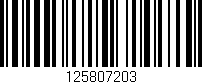 Código de barras (EAN, GTIN, SKU, ISBN): '125807203'