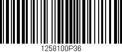 Código de barras (EAN, GTIN, SKU, ISBN): '1258100P36'