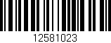 Código de barras (EAN, GTIN, SKU, ISBN): '12581023'