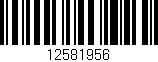 Código de barras (EAN, GTIN, SKU, ISBN): '12581956'