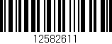 Código de barras (EAN, GTIN, SKU, ISBN): '12582611'