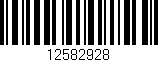 Código de barras (EAN, GTIN, SKU, ISBN): '12582928'