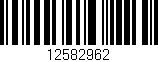 Código de barras (EAN, GTIN, SKU, ISBN): '12582962'