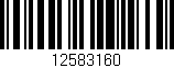Código de barras (EAN, GTIN, SKU, ISBN): '12583160'