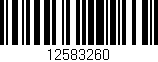 Código de barras (EAN, GTIN, SKU, ISBN): '12583260'