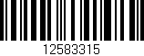 Código de barras (EAN, GTIN, SKU, ISBN): '12583315'