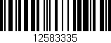 Código de barras (EAN, GTIN, SKU, ISBN): '12583335'