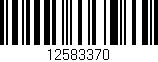 Código de barras (EAN, GTIN, SKU, ISBN): '12583370'