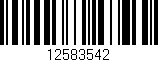 Código de barras (EAN, GTIN, SKU, ISBN): '12583542'