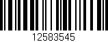 Código de barras (EAN, GTIN, SKU, ISBN): '12583545'