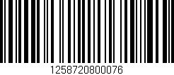 Código de barras (EAN, GTIN, SKU, ISBN): '1258720800076'
