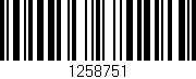 Código de barras (EAN, GTIN, SKU, ISBN): '1258751'