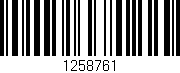 Código de barras (EAN, GTIN, SKU, ISBN): '1258761'