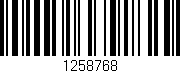 Código de barras (EAN, GTIN, SKU, ISBN): '1258768'
