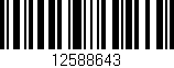 Código de barras (EAN, GTIN, SKU, ISBN): '12588643'