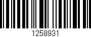 Código de barras (EAN, GTIN, SKU, ISBN): '1258931'