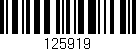 Código de barras (EAN, GTIN, SKU, ISBN): '125919'