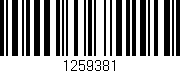 Código de barras (EAN, GTIN, SKU, ISBN): '1259381'