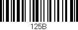 Código de barras (EAN, GTIN, SKU, ISBN): '125B'