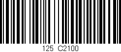 Código de barras (EAN, GTIN, SKU, ISBN): '125/C2100'